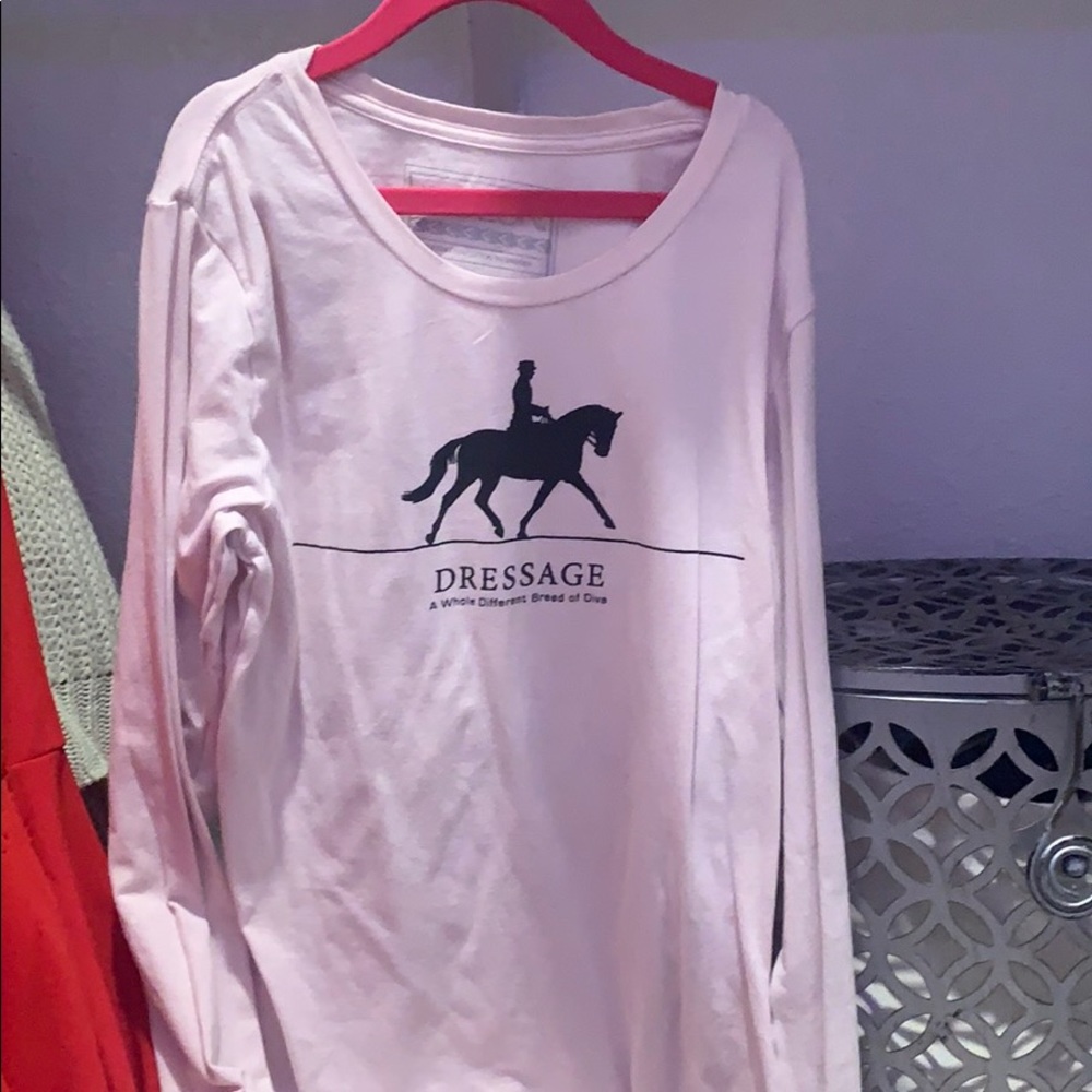 pink dressage tee